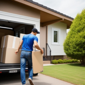 Man helping someone move